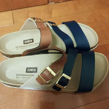 미사용 새상품 EDWIN 샌들 천연 코르크 28.0cm