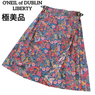 컨디션 최상 O'NEIL OF DUBLIN LIBERTY 퀼트 랩 스커트