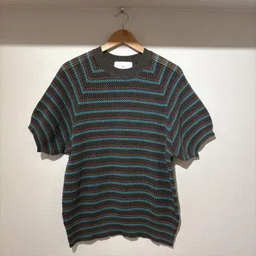 SUGARHILL MULTI STRIPE COTTON KNIT TEE