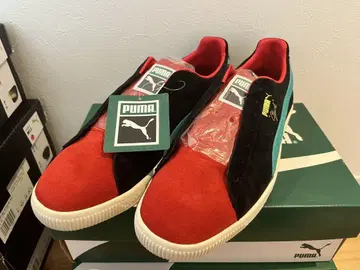 PUMA Clyde 스니커즈 레드/블랙/터콰이즈 28.5cm