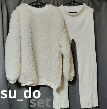 su_do 보아 트레이닝복 니트 팬츠 셋업