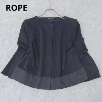 로페 노카라 자켓 린넨 혼방 세레모니 출퇴근 오피스 일본제 36