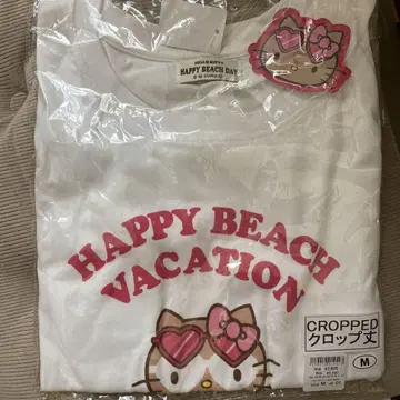 오키나와 일광화상 키티 크롭 T셔츠 M 사이즈