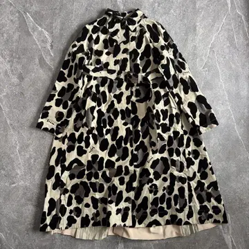 sacai 사카이 2022SS 레오파드 절개 코트