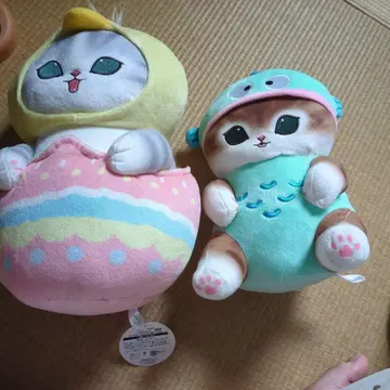 모프 샌드 mofusand 고양이 캐릭터 봉제 인형 2체 세트