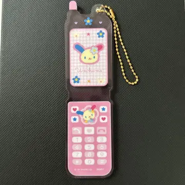 산리오 우사하나 휴대폰형 아크릴 키링 Y2K