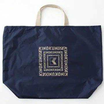 미사용 새상품 KINOKUNIYA 에코백 네이비 블루