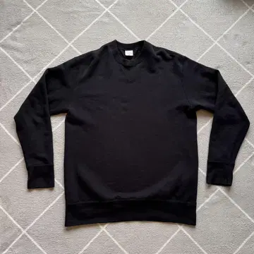 LW01 마루도츠리 편직 크루 맨투맨 블랙 XL