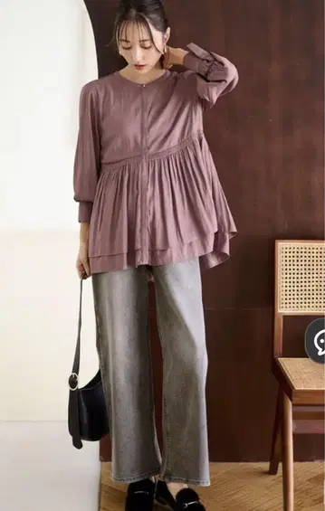 [ any SiS ] 세미 와이드 데님 그레이