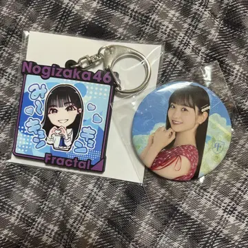 노기후라 이치노세 미쿠 멤버 스탬프 패턴 키링 캔뱃지