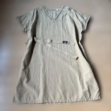 Dickies 베이지 반팔 셔츠 원피스