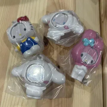 헬로키티 마이멜로디 시나몬 사진 프레임 마스코트 4개 세트
