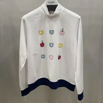 PICONE 하이넥 셔츠 화이트 사이즈 LL