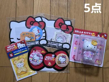 헬로키티 50주년 해피 복권 피규어 A상 외 5점 세트