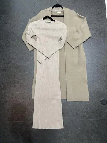 2세트 롱 원피스 가디건