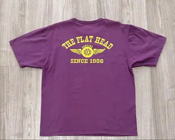 THE FLAT HEAD 플랫 헤드 퍼플 T셔츠