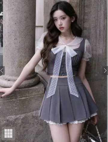 그레일 스커트 셋업 S
