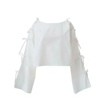 미사용 새상품 시뉴 cygne 사이드 오픈 리본 상의 Eliane