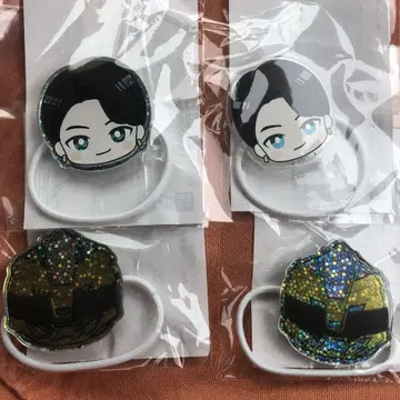 고주황 가오가오가오 머리끈 쿠마데 마시로 홀로 2개 1