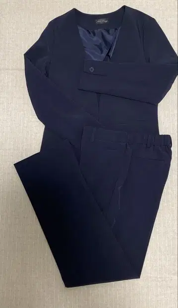 노카라 자켓 네이비 2개 버튼