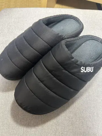 SUBU 블랙 사보 클로그 샌들