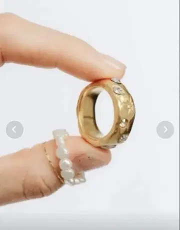 [ whim ] Stone Embed Ring - 컬러풀 스톤 반지 -