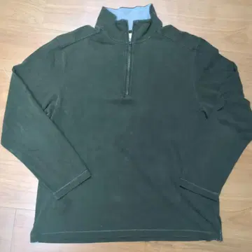 J.Crew 올리브 그린 하프 지퍼 트레이닝복