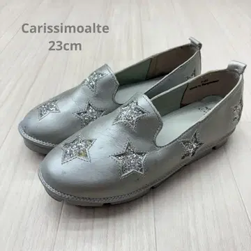 칼리시모알테 소가죽 가죽 스타 모티브 디자인 슬립온 23cm