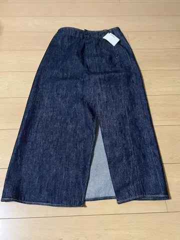 AURALLE 데님 슬릿 롱 스커트 새상품