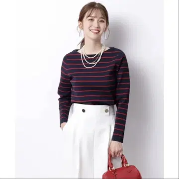 택 포함 새상품 저스길리티 티셔츠 같은 보더 니트 티셔츠 긴팔