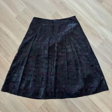 Modify 플레어 스커트 블랙과 보라색 42
