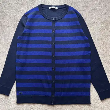 LACOSTE 라코스테 보더 니트 가디건 울 사이즈 40