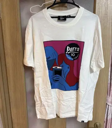 Parra 아트 프린트 T셔츠 L 사이즈 화이트