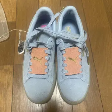 PUMA 스웨이드 스니커즈 라이트 블루