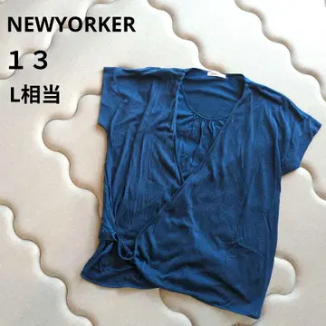 NEWYORKER 다크 블루 랩 상의 L 상당 13