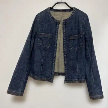 DAKS 쿨넥 데님 자켓 38
