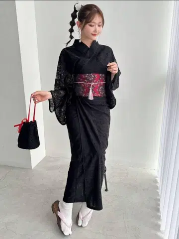 SHEIN 유카타 블랙