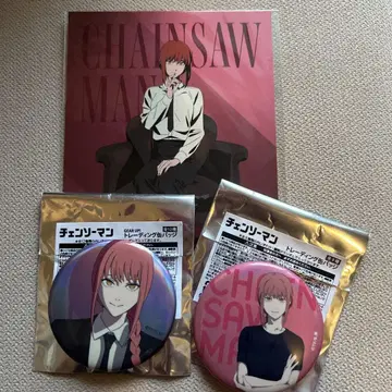 체인소 맨 마키마 캔뱃지 엽서 세트 새상품 즉시 구매