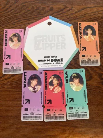FRUITS ZIPPER 멤버 스티커 세트
