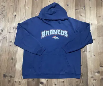 DENVER BRONCOS 후드 부착 맨투맨 네이비