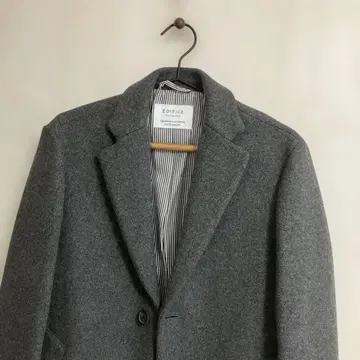 EDIFICE 그레이 100S 아야 멜톤 체스터 코트 남성용 46