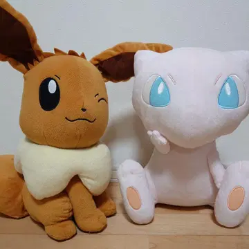 포켓몬 봉제 인형 묶음 판매 이브이 & 뮤우