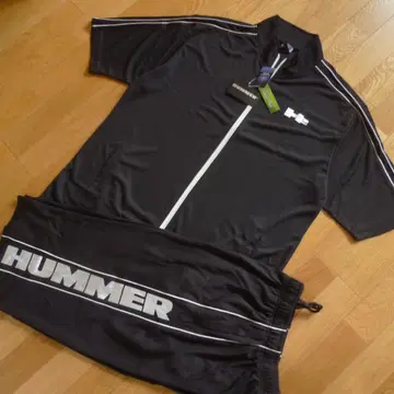 새상품 4L HUMMER 남성용 DRY 하프 저리 상하의 블랙 실버