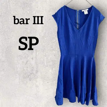 bar III [ S/P ] 슬리브리스 무릎 기장 원피스 파랑