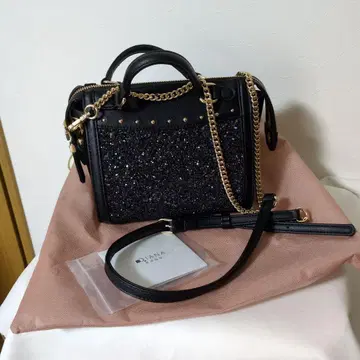 DIANA 블랙 글리터 숄더백