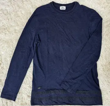 LACOSTE 네이비 긴팔 티셔츠