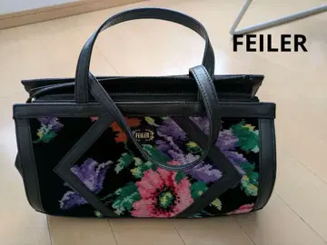 FEILER 플라워 자수 핸드백