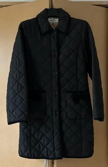 블랙 퀼팅 자켓