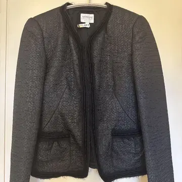ARMANI 노카라 자켓 블랙 사이즈 M