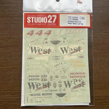 RC211V 데칼 세트 1/12 West MotoGP '02